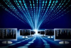 Small Network Graphic with Data Matrix