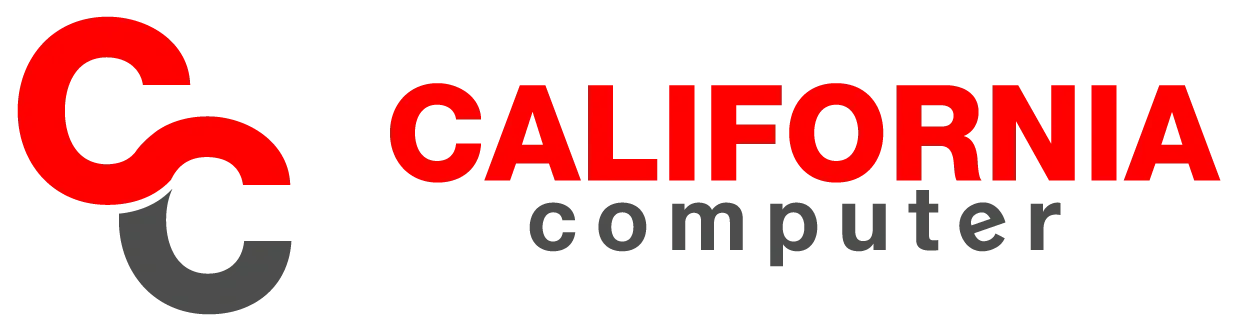 California Computer logo with red and gray text.